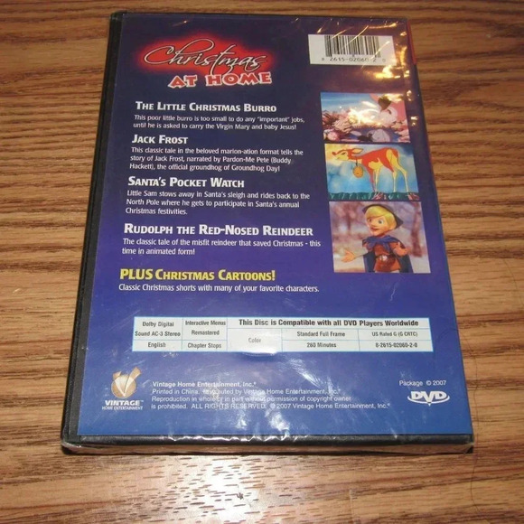 Vintage Movie Classics CHRISTMAS AT HOME DVD (4 hours of cartoons for kids!) - Picture 2 of 2